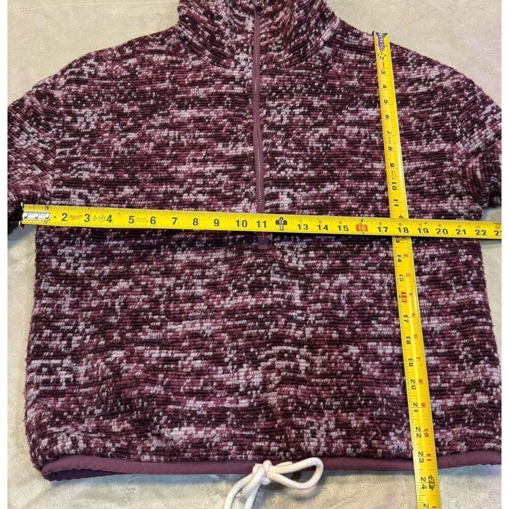 Varley Bailey Half Zip Women's Small Fleece Pullover Speckle Mauve Wool Blend - Picture 10 of 10